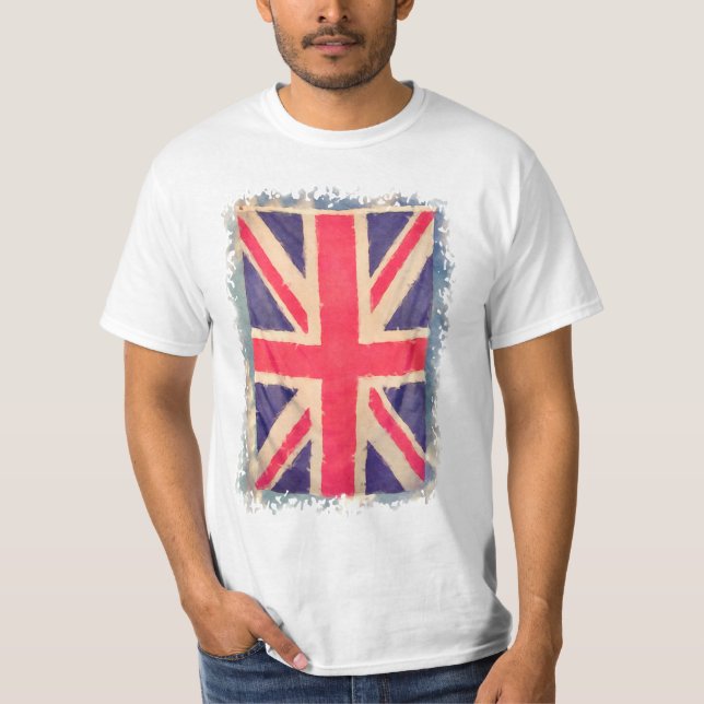 Camiseta Union JACK FLAG grunge (Frente)