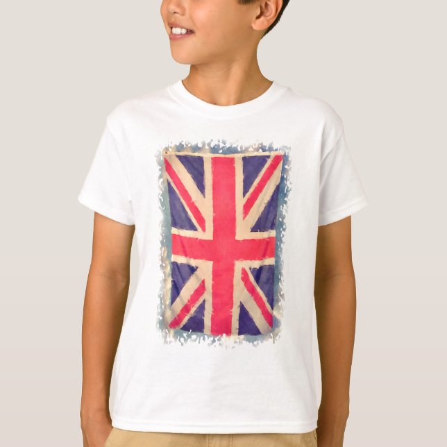 Camiseta Union JACK FLAG grunge (Frente)
