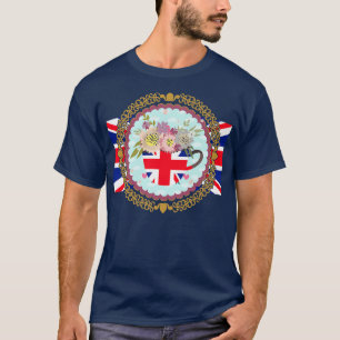 Camiseta Union Jack Flag Para Crianças E Jubilee Teacup Par