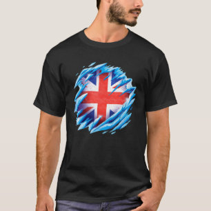 Camiseta Union Jack Flag Uk Reino Unido Excelente Grã-Breta