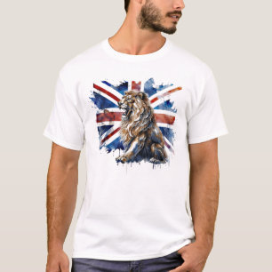 Camiseta Union Jack Lion Union Jack Flag British Isles Rein
