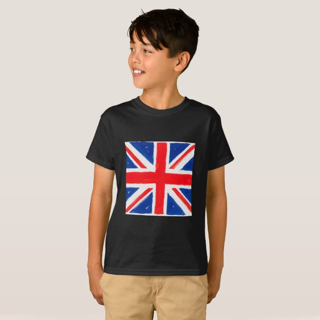 Camiseta union jack menino (Frente Completa)
