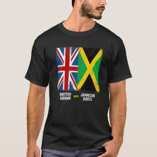 Camiseta Union Jack With Jamaican Flag & British Caribe