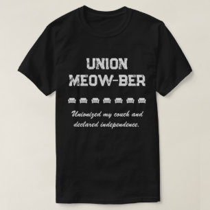 Camiseta Union Meow-ber - Unionizou meu sofá