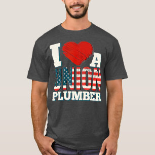 Camiseta Union Plumber Member Patriotic American Flag