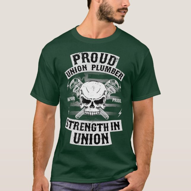 Camiseta Union Plumber Union Pride Pipefitter T (Frente)