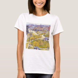 Camiseta Union Square na Primavera por Frederick Childe Has