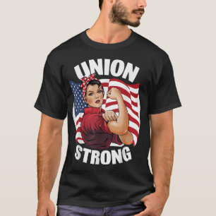 Camiseta Union Strong Rosie O Mão De Obra