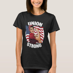 Camiseta Union Strong Rosie the Riveter Labour Union Labs D