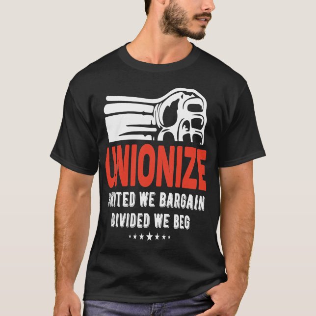 Camiseta Unionizar - Unida Nós Negociamos Nós Dividimos (Frente)