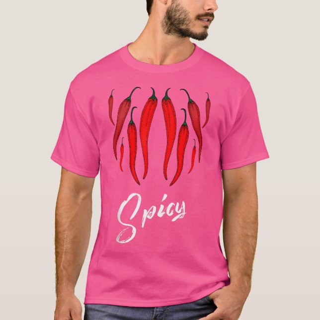 Camiseta Unique And Cool Chili Pepper Lovers (Frente)
