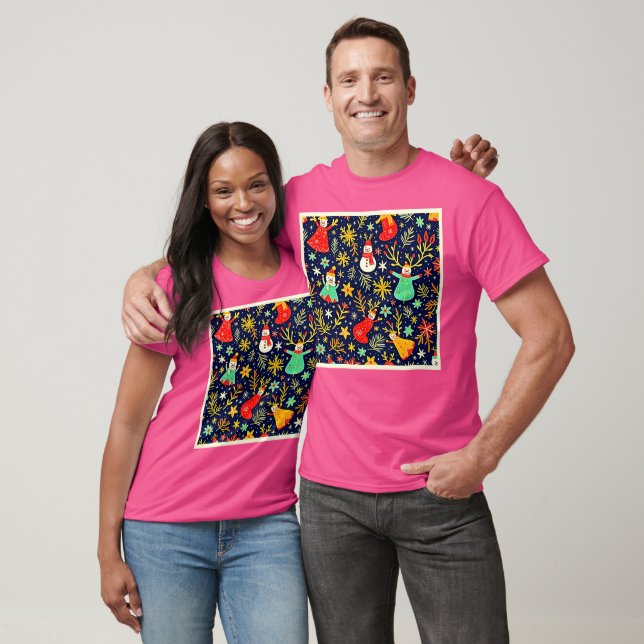 Camiseta Unique Colorful Festive Pattern Art (Unissex)