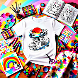 Camiseta Unique Japanese Soccer Cat Gift for Anime & Footba