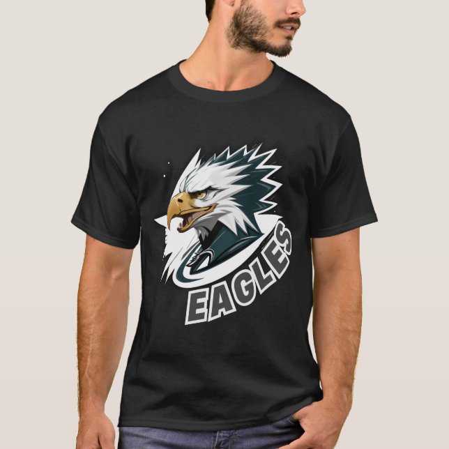 Camiseta Unique Royal Eagle Design - Modern and Powerful Ar (Frente)