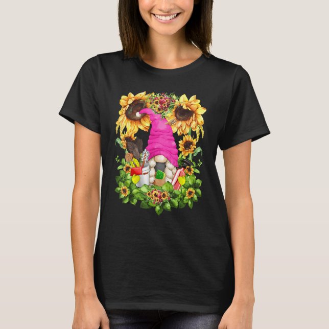 Camiseta Unique Sunflower Mom Gnome Graphic For Women Clean (Frente)