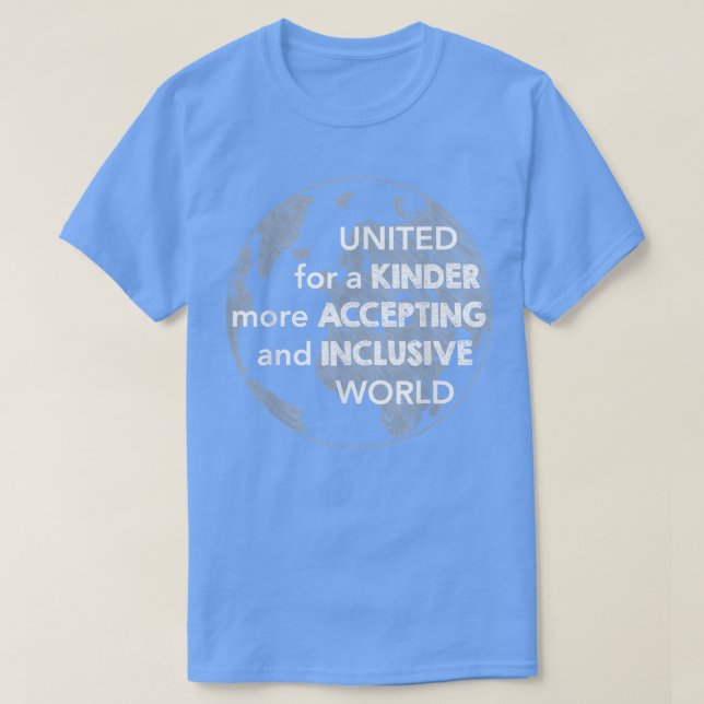 Camiseta Unir Para O Mundo Mais Kinder, Anti-Bullying, Unid (Frente do Design)