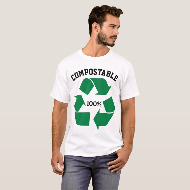 Camiseta unisex 100% Compostável (Frente Completa)