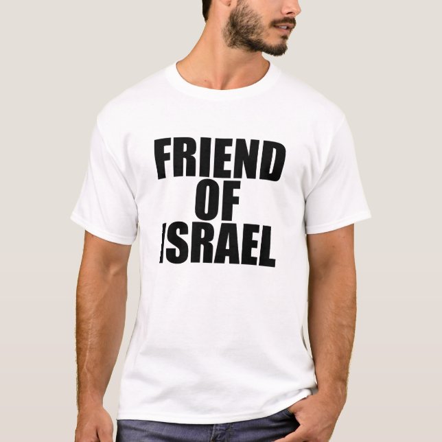 Camiseta UNISEX, Amigo de Israel (Frente)