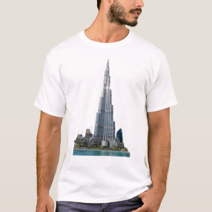 Camiseta Unisex básica com o logotipo Burj Khalifa