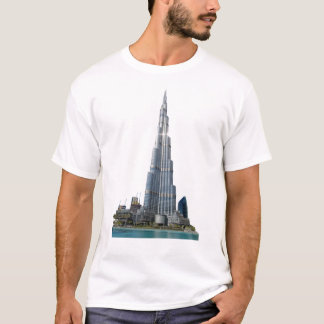 Camiseta Unisex básica com o logotipo Burj Khalifa