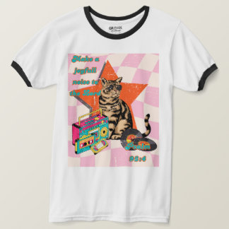 Camiseta Unisex Bíblia de gato retrô