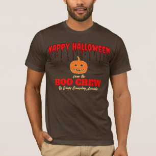 Camiseta Unisex Boo Crew Terapia Halloween no Escr