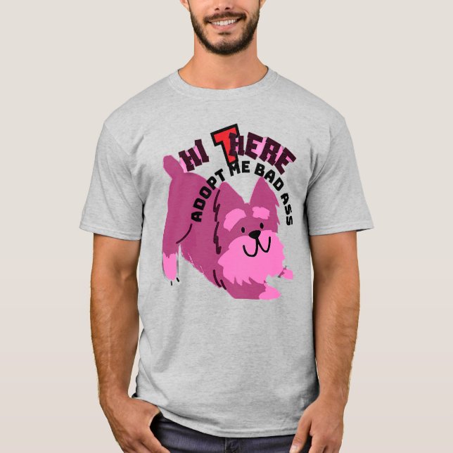 Camiseta Unisex Cachorro Engraçado (Frente)