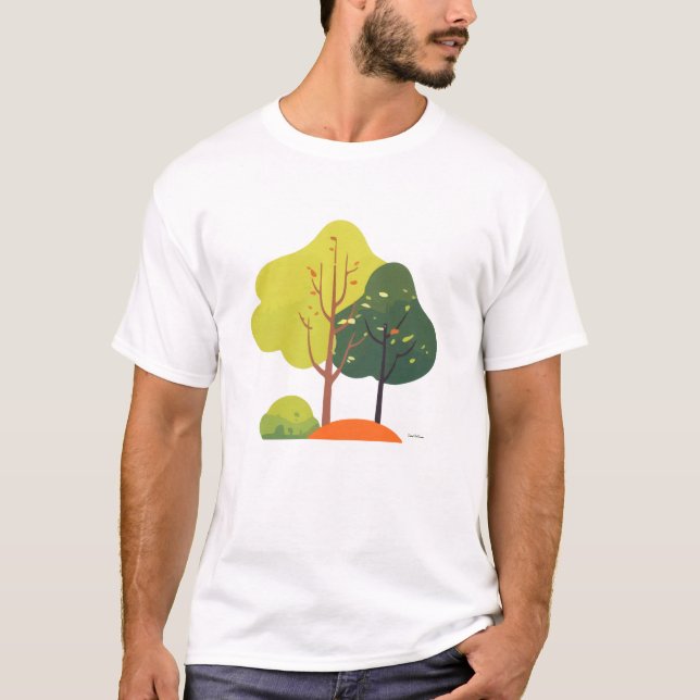 Camiseta Unisex Casual Minimal Nature Tree (Frente)