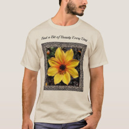 Camiseta Unisex com Dália Amarela Cheerful
