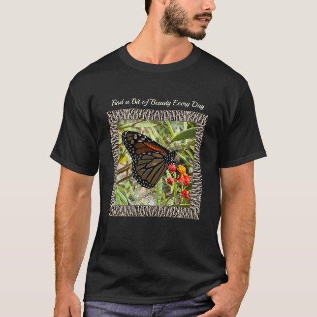 Camiseta Unisex com Monarca em Milkweed (Frente)