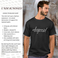 Camiseta Unisex Conscientização da Saúde Mental