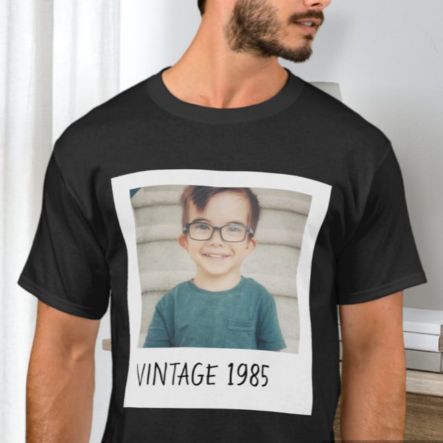 Camiseta Unisex Custom Vintage Photo And Year Shirt  (Criador carregado)