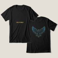 Camiseta Unisex Cyberpunk Glitch Eagle Frente Vers