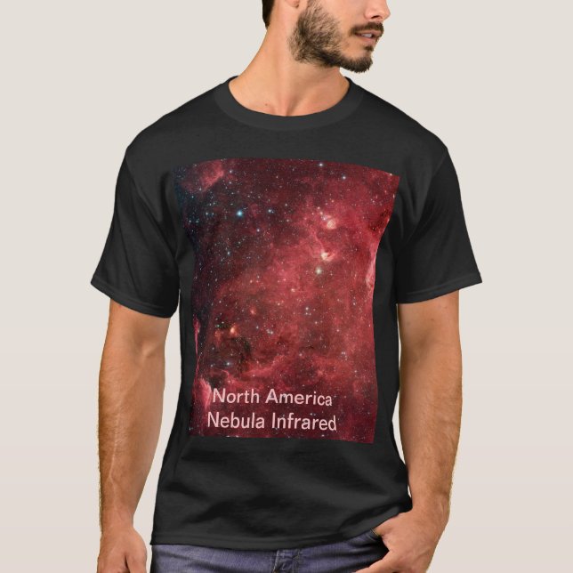 Camiseta Unisex de galáxias infravermelhas da América do No (Frente)
