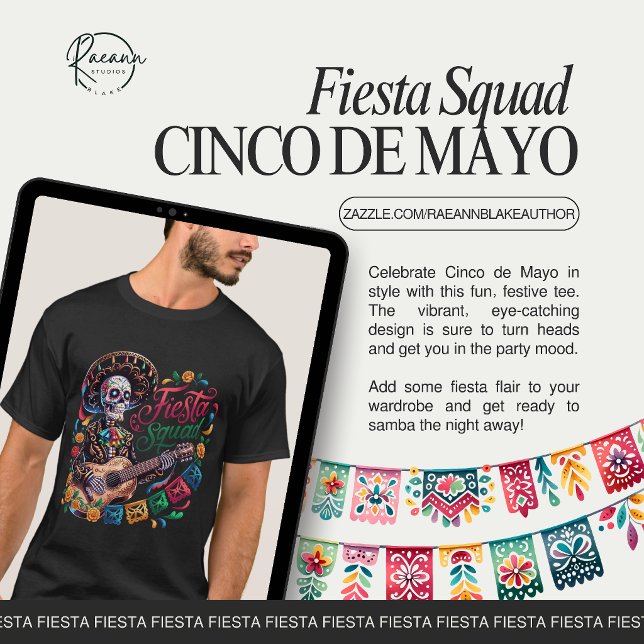Camiseta Unisex Fiesta Squad Cinco de Mayo (Criador carregado)