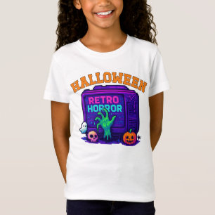 Camiseta Unisex Halloween Pixel Roupa Retro macho