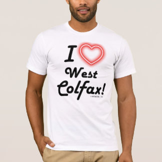 Camiseta Unisex "I Love West Colfax" White T-Shirt