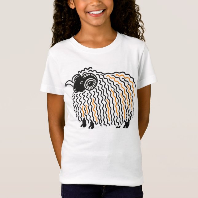 Camiseta Unisex Infantil Carneiro (Frente)