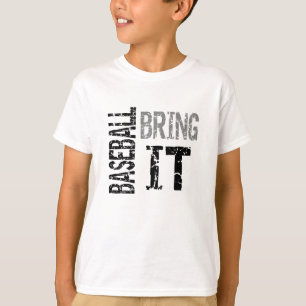 Camiseta Unisex Infantil de Beisebol Bring It