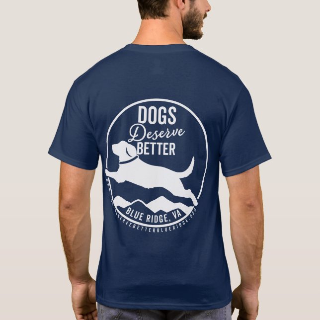 Camiseta Unisex - Logotipo branco frontal/traseiro (Verso)