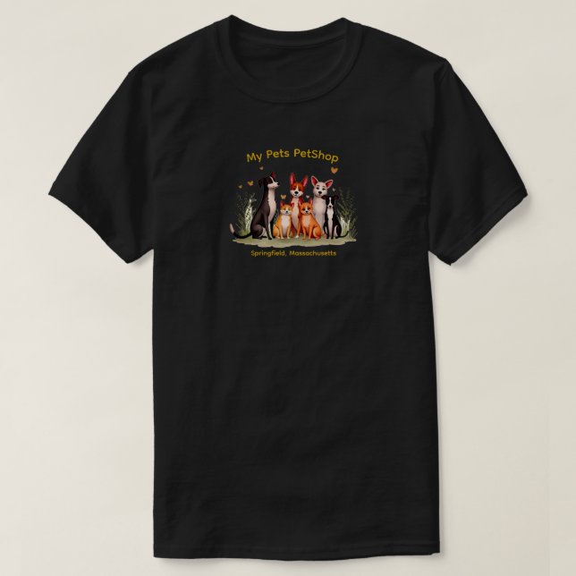 Camiseta Unisex Meus Animais (Frente do Design)