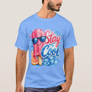 Camiseta Unisex Picolé Stay Cool com Óculos de Sol