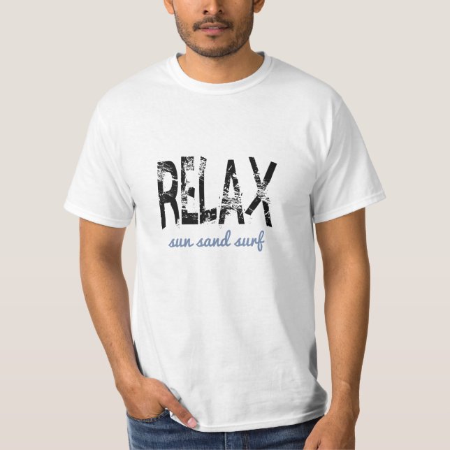 Camiseta Unisex Relax Sol Areia Surf (Frente)