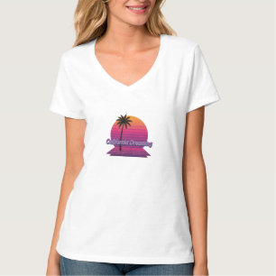 Camiseta Unisex Retro 80s Palm Tree T-Shirt - California Dr