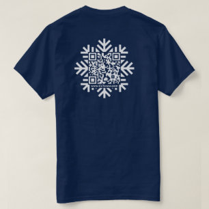 Camiseta Unisex Snowflake Código QR T-Shirt