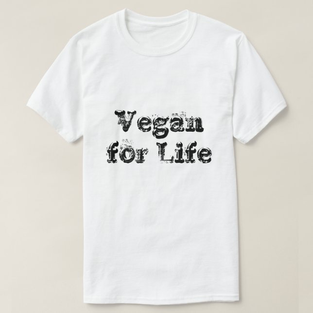 Camiseta Unisex T-Shirts - Vegan For Life Design 2 (Frente do Design)