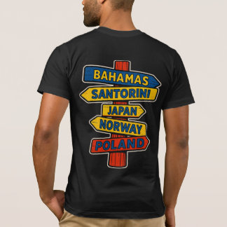 Camiseta Unissex de Placa de Viagem