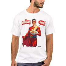 Camiseta Unissex Personalizada Makan Man - Singapu