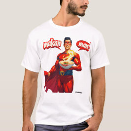 Camiseta Unissex Personalizada Makan Man - Singapu