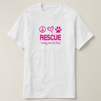 Camiseta Unissex "Resgate 'Salvando Um de Cada Vez